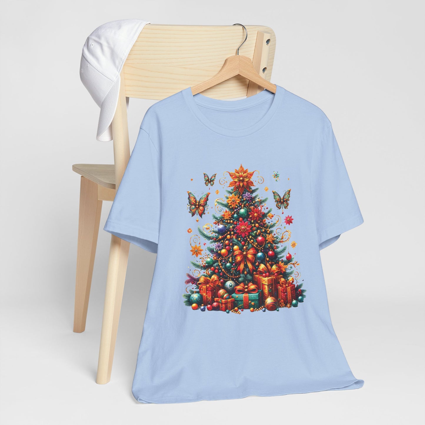 Butterfly Christmas Tree Tee