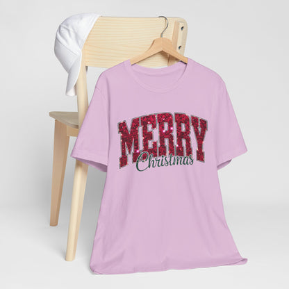 Glitter Merry Christmas Tee