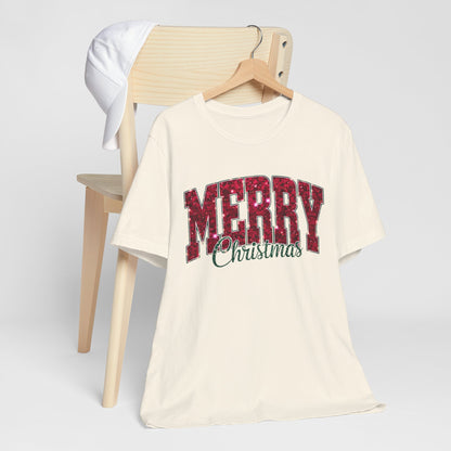 Glitter Merry Christmas Tee