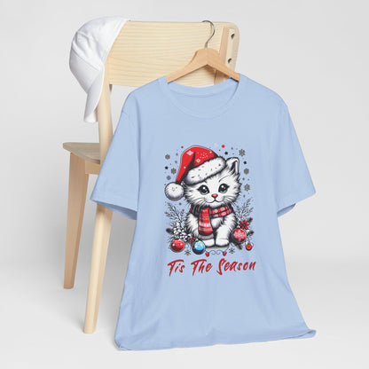 Festive Feline Christmas T-Shirt