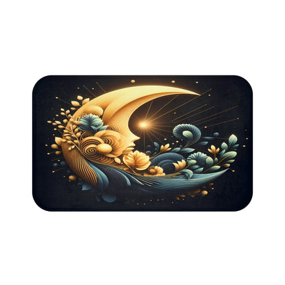 Abstract Floral Bath Mat