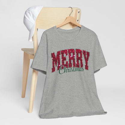 Glitter Merry Christmas Tee