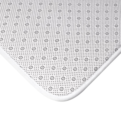 Bath Mat - Blossoming Bliss Light Blue Flower