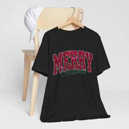 Glitter Merry Christmas Tee