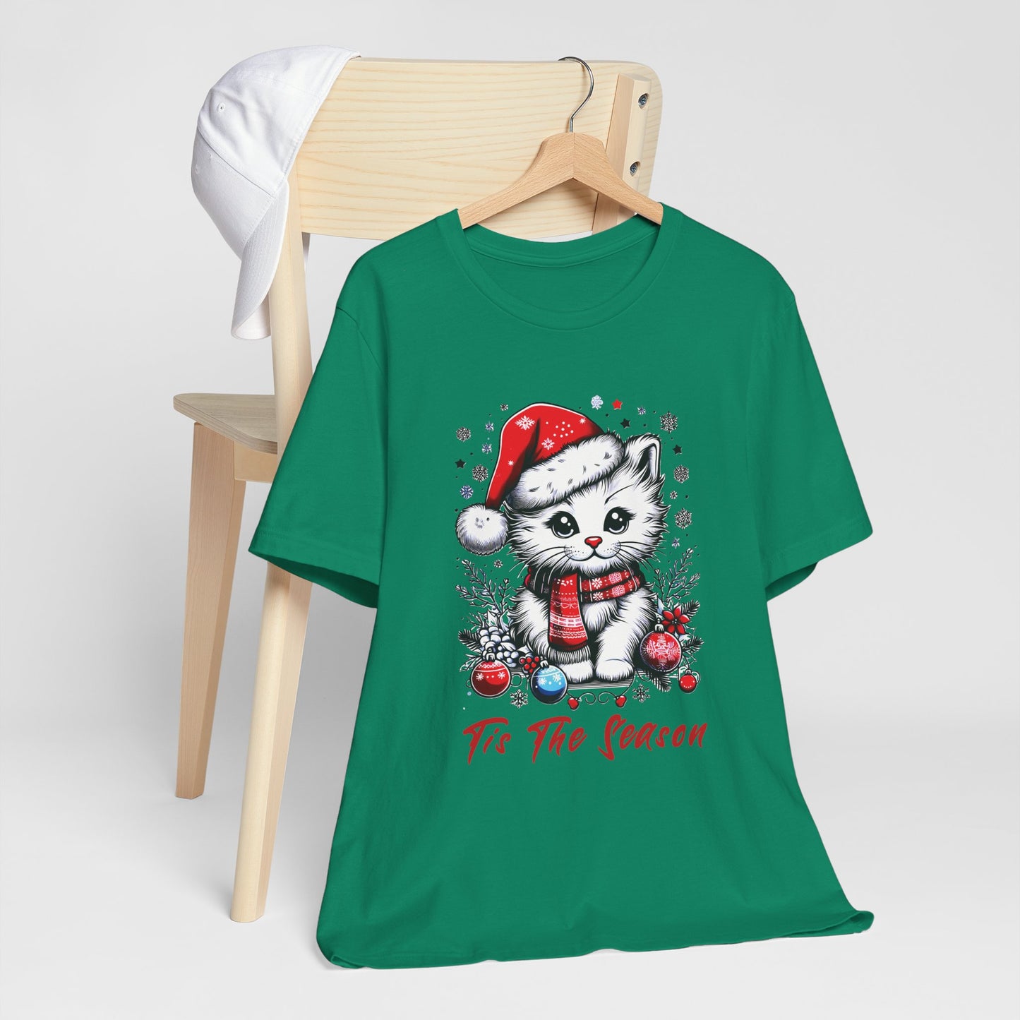 Festive Feline Christmas T-Shirt