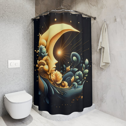 Abstract Floral Shower Curtain